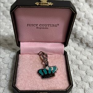 Juicy Couture Crown Dog Tag Charm